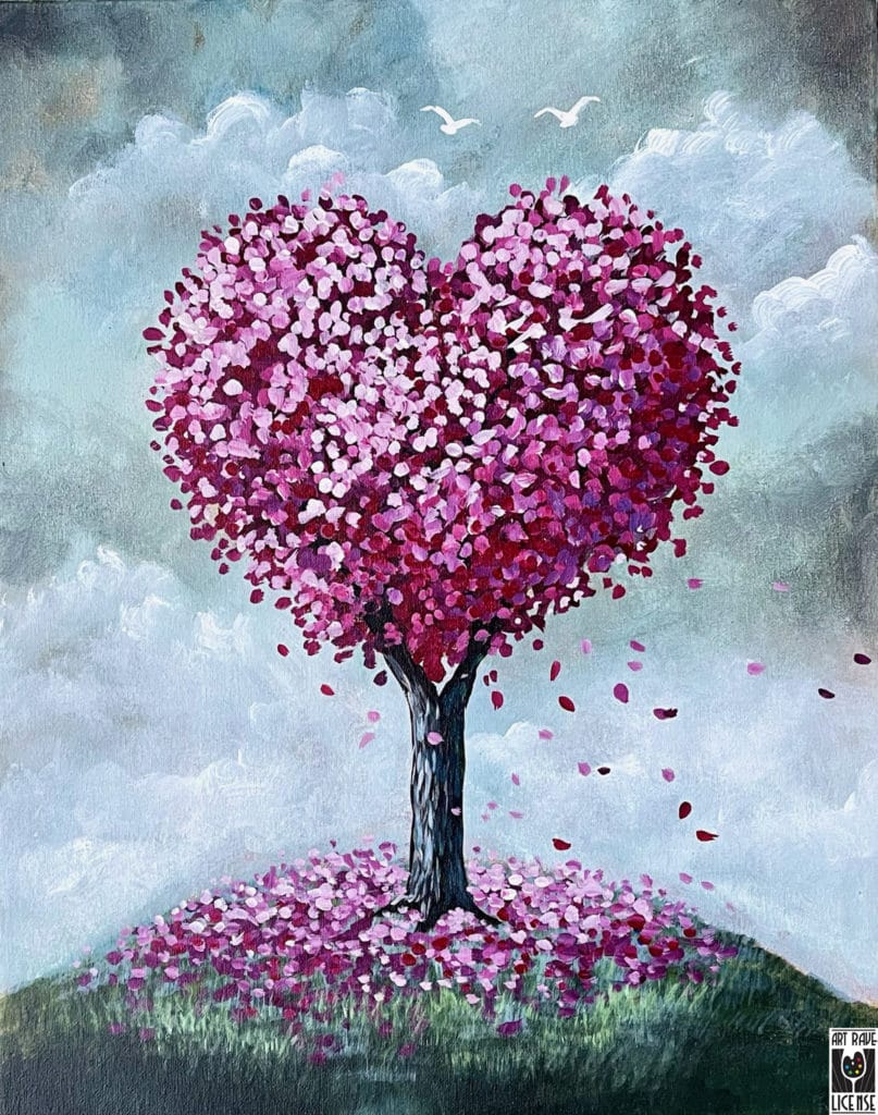Tree of Hearts Canvas Class