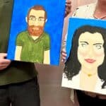 Paint your Partner Night Acrylic on Canvas